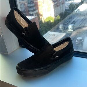 Vans Black Slip-On Shoes size 5.5